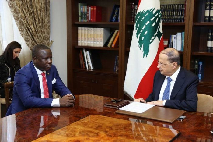 Aoun receives Ghana's Minister of Defense: We want to strengthen bilateral relations