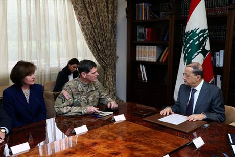US general discusses military aid on Lebanon visit